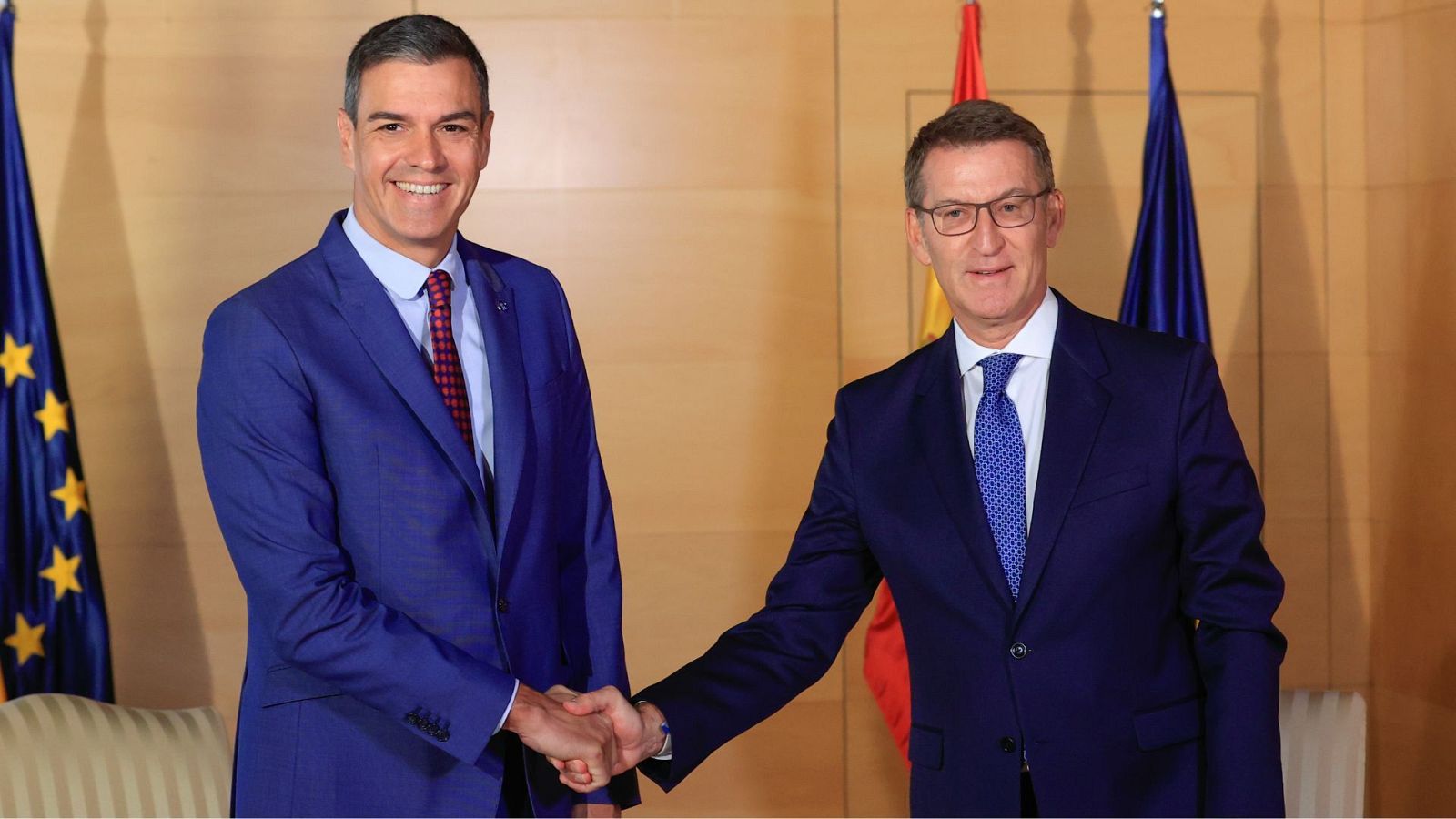 Sánchez y Feijóo se reunirán este lunes en el Congreso