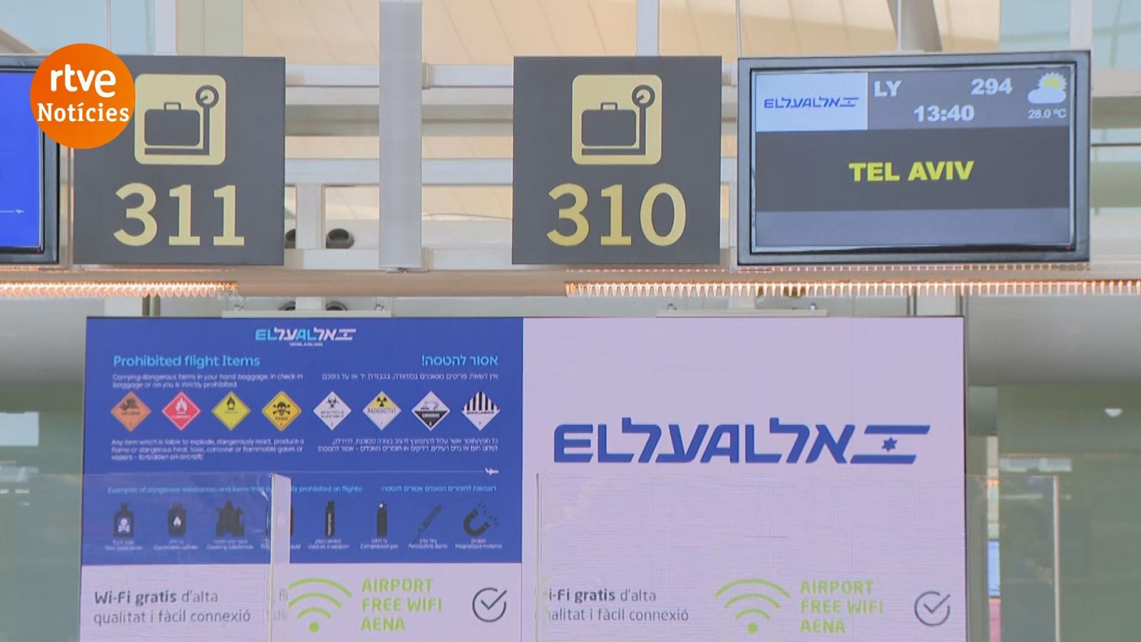 Arriben els primers passatgers de Tel-Aviv a El Prat