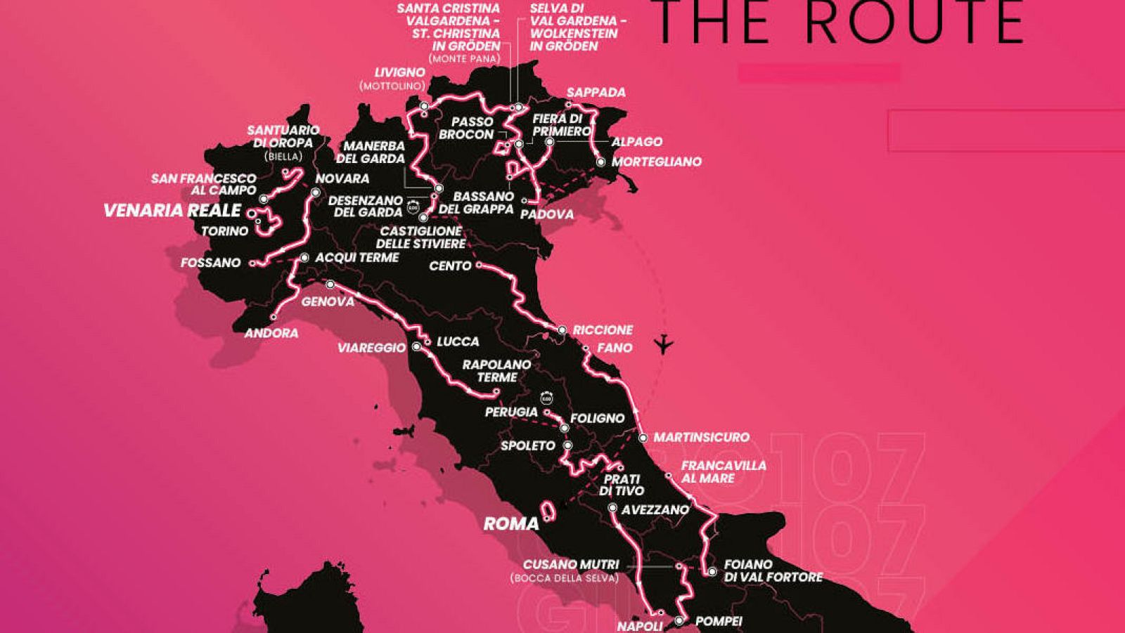 Recorrido del Giro de Italia 2024