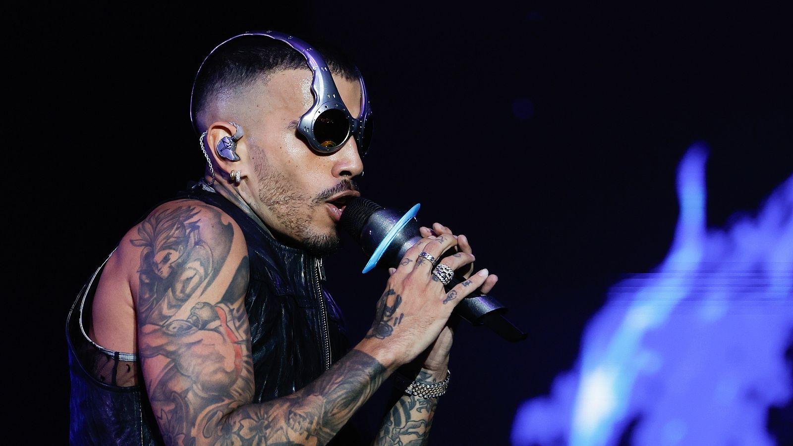 Rauw Alejandro, en su concierto en el Wizink Center de Madrid el pasado 9 de septiembre.