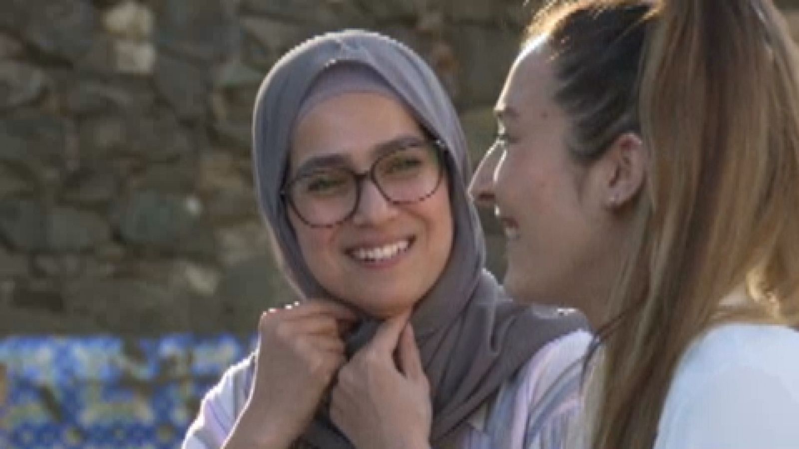 Naijia Muhammadi y Karima Shujazada tras su entrevista para Objetivo Igualdad