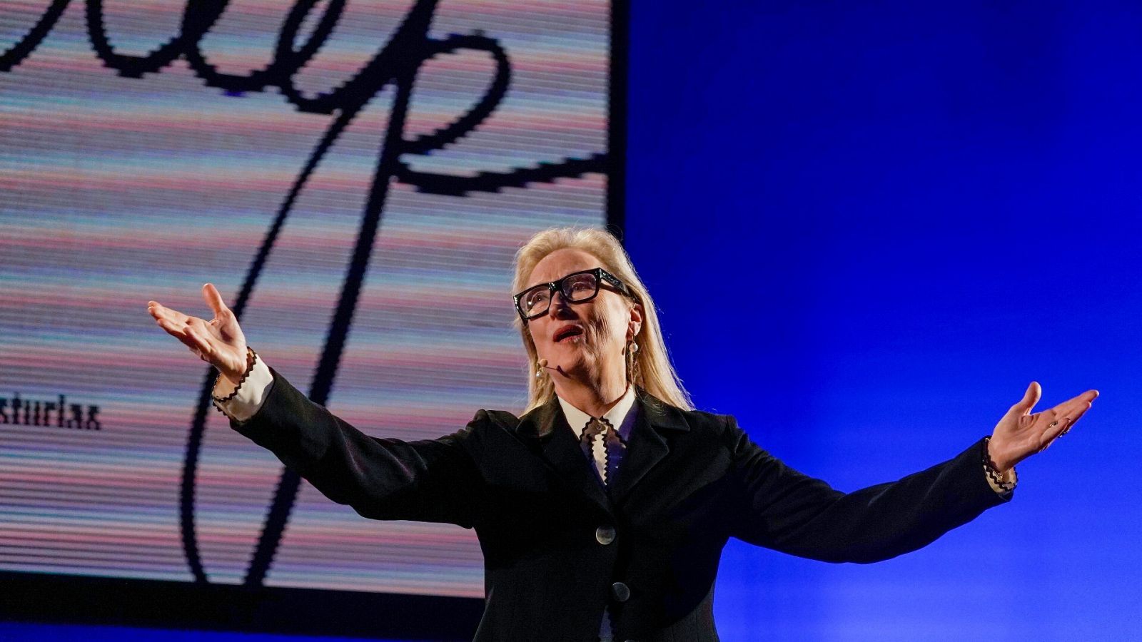 La actriz estadounidense Meryl Streep, Premio Princesa de Asturias de las Artes 2023, mantiene este miércoles en Oviedo un encuentro con el público
