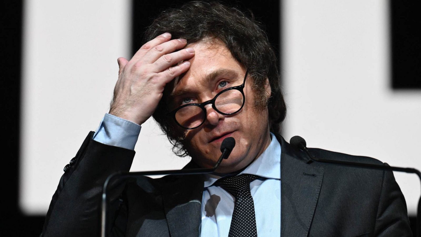 El candidato Javier Milei