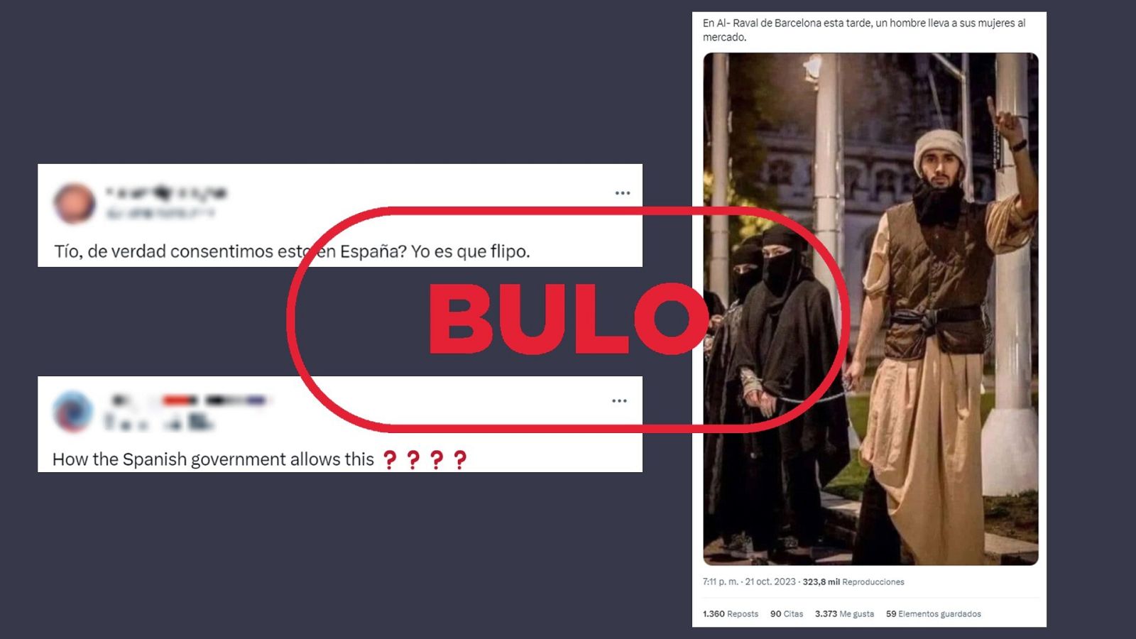 Esta foto no muestra a mujeres encadenadas en Barcelona, es una protesta contra el ISIS de 2014.