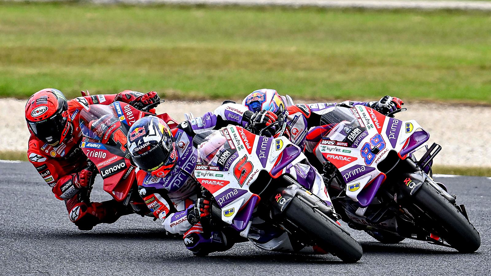 GP Tailandia MotoGP: Zarco, Martín y Bagnaia