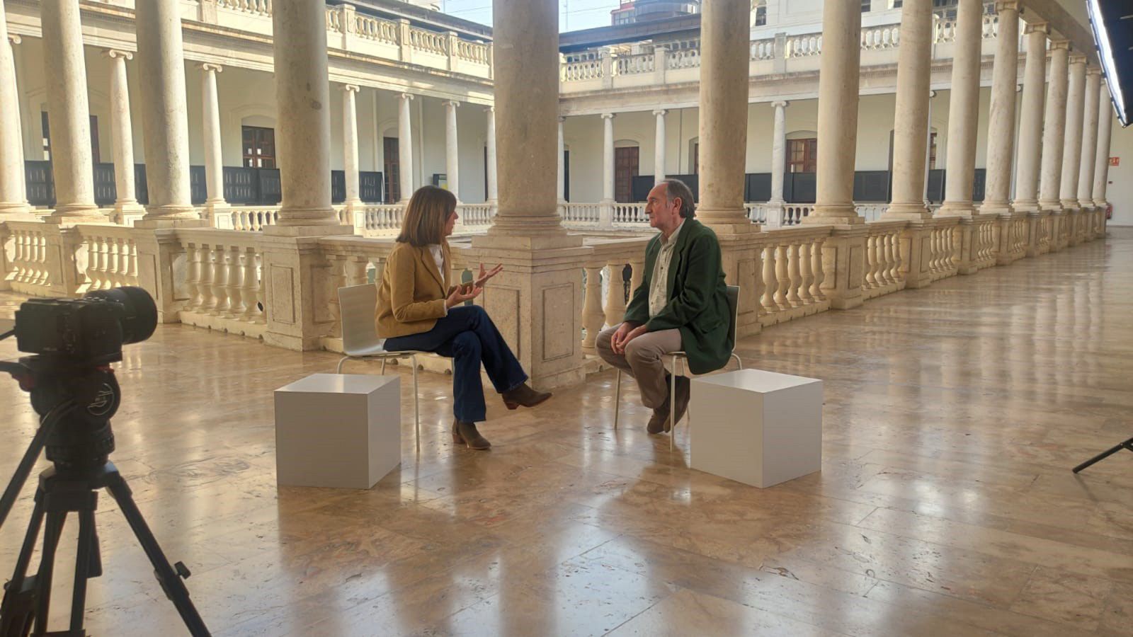 Ana Blanco con Cándido Polo