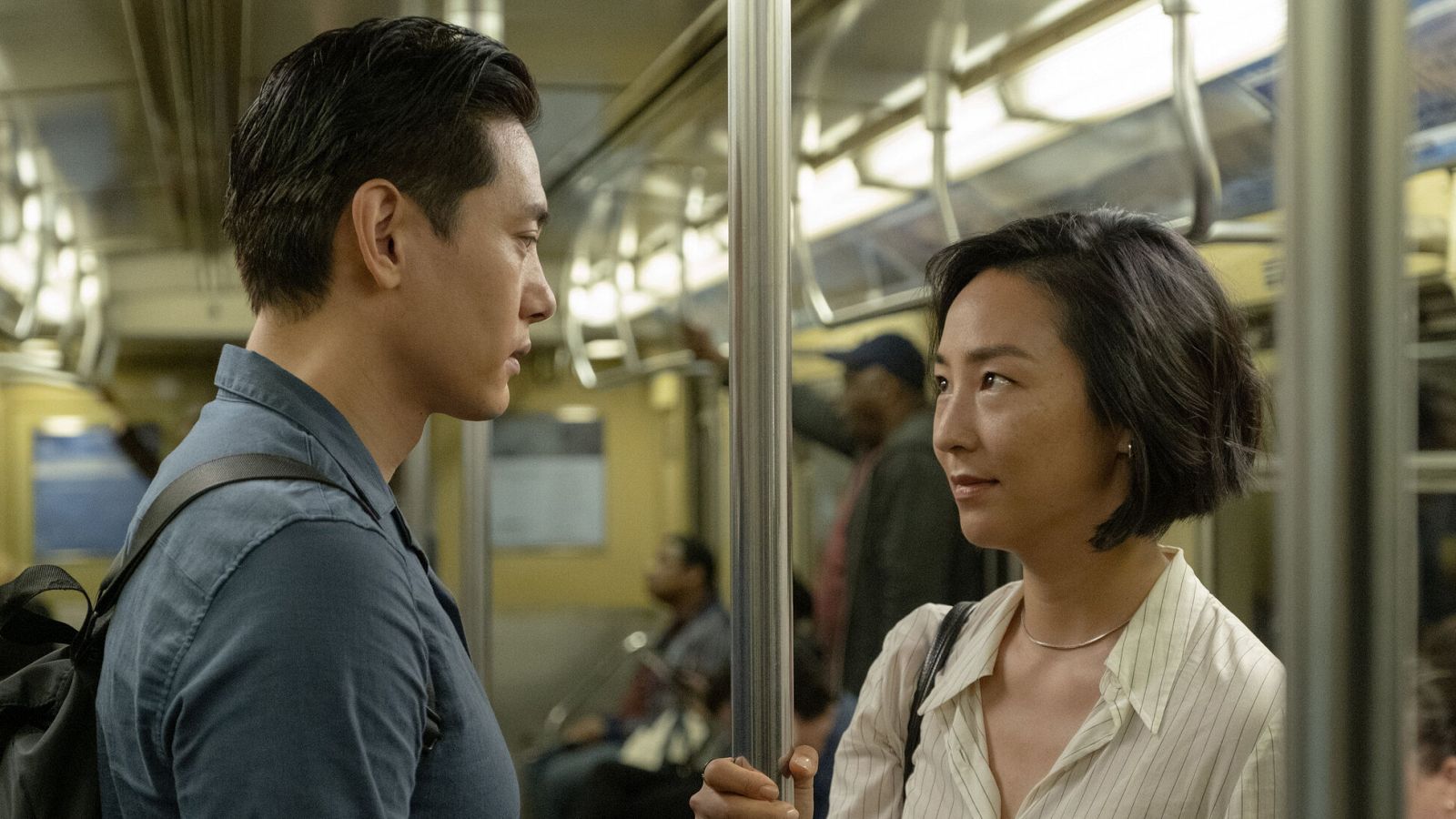 Greta Lee y Yoo Teo en 'Vidas pasadas', de Celine Song.
