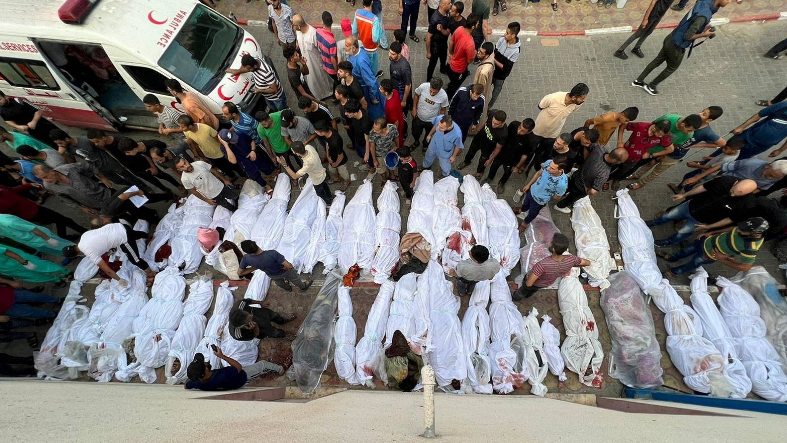 Bombardeos de Israel en un campo de refugiados del norte de Gaza