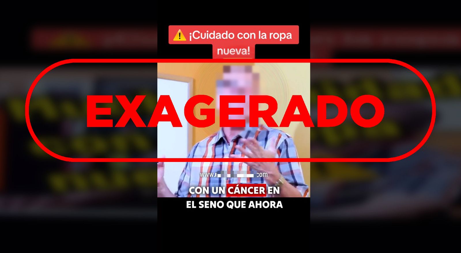 Cáncer de mama: un vídeo exagera sobre la relación entre estrenar un sujetador nuevo sin lavarlo y el cáncer de mama