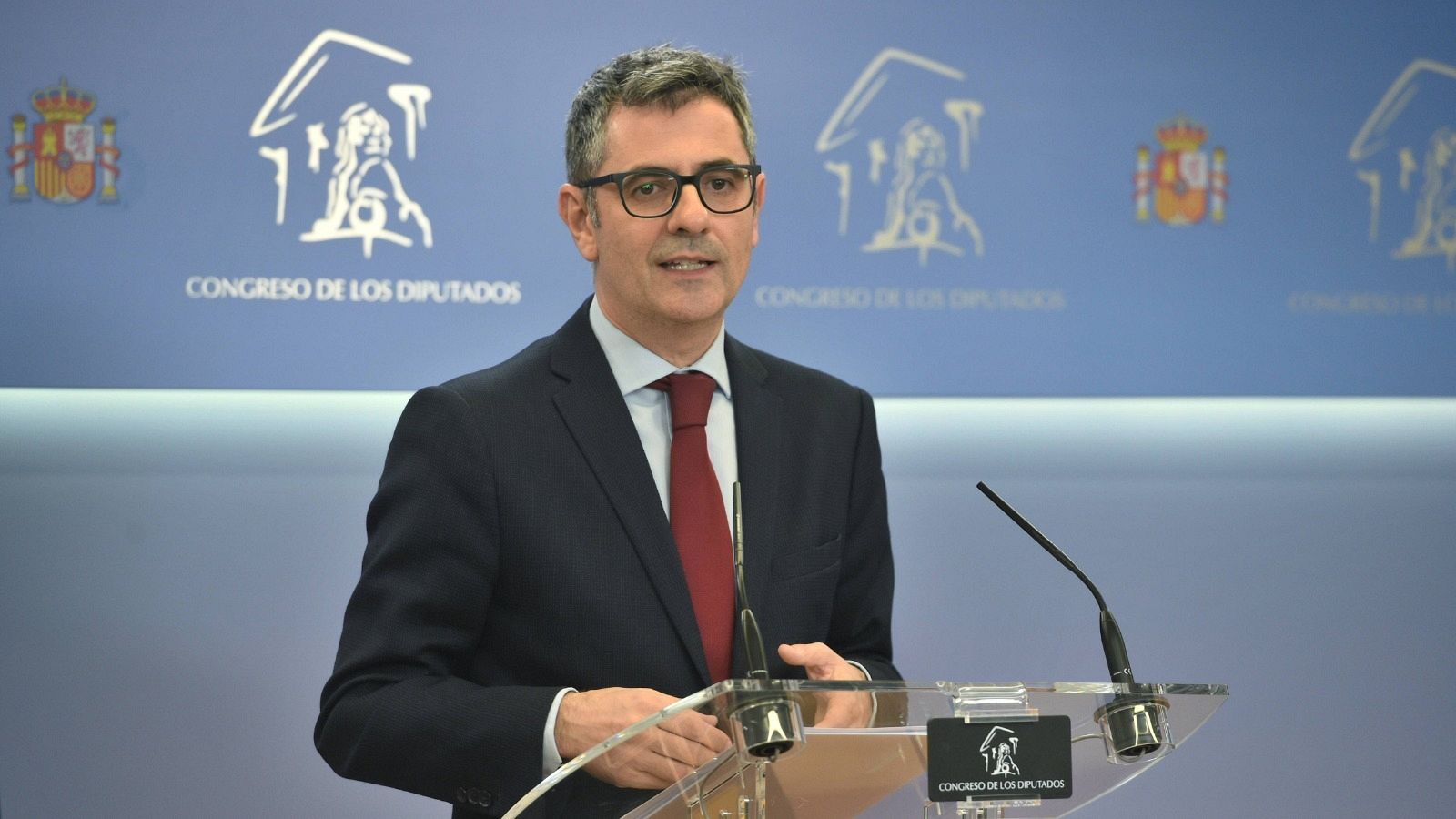 El ministro de la Presidencia, Relaciones con las Cortes y Memoria Democrática, Félix Bolaños,