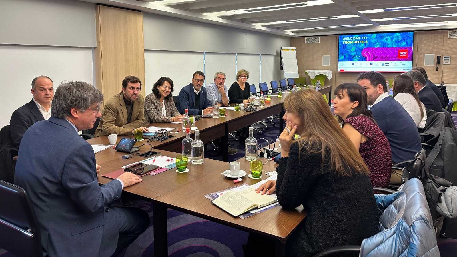 Reunió de la cúpula de Junts per Catalunya a Brussel·les