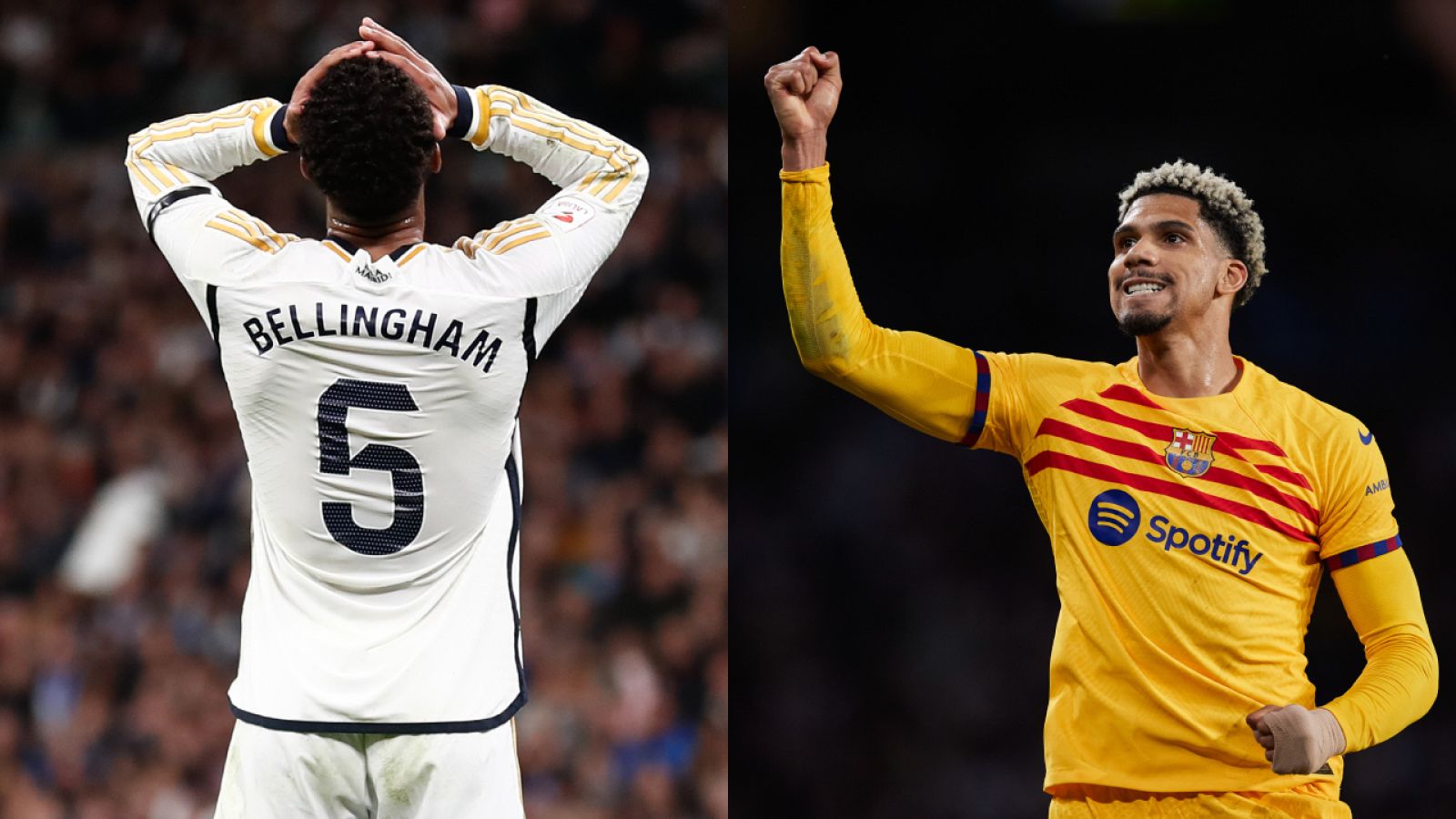 Jude Bellingham y Ronald Araújo