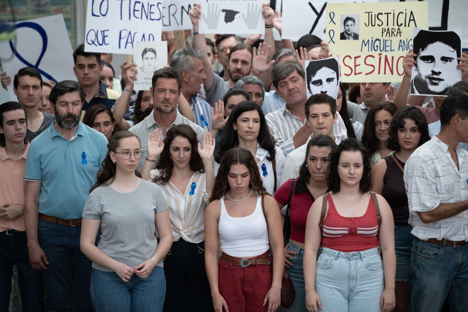 Los Alcántara se manifiestan contra el asesinato de Miguel Ángel Blanco