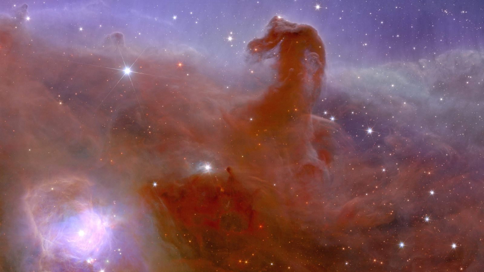 Guardería estelar "Nebulosa Cabeza de Caballo", y parte de la constelación de Orión, capturada por Euclid.