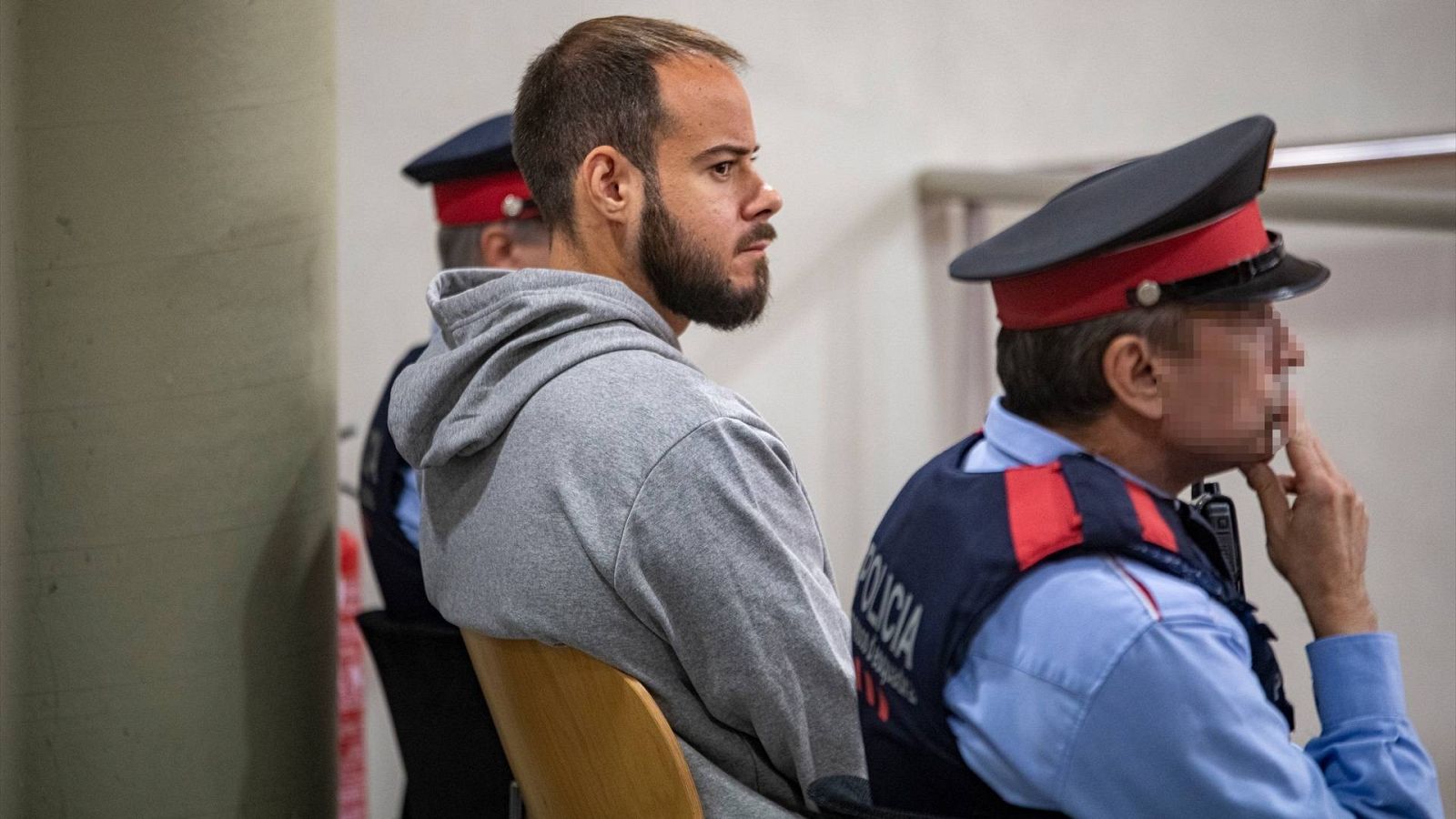 El rapero Pablo Hasel durante un juicio en la Audiencia de Lleida
