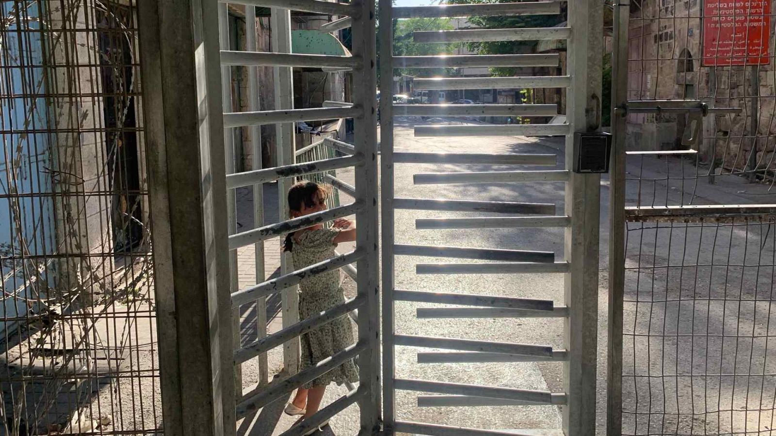 Imagen de un checkpoint en Hebrón