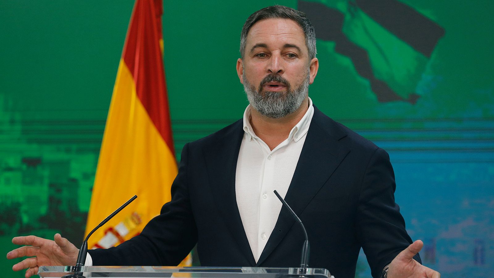 El presidente de Vox, Santiago Abascal