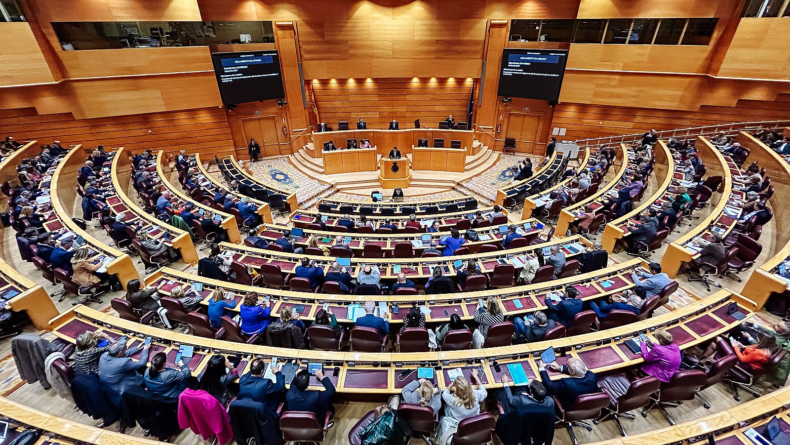 Pleno del Senado que ha abordado la reforma del PP para dilatar la ley de amnistía