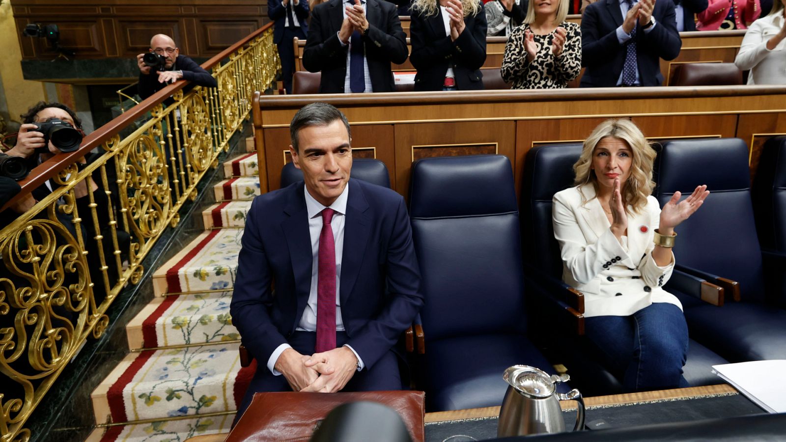 El presidente del Gobierno, Pedro Sánchez, y la líder de Sumar, Yolanda Díaz