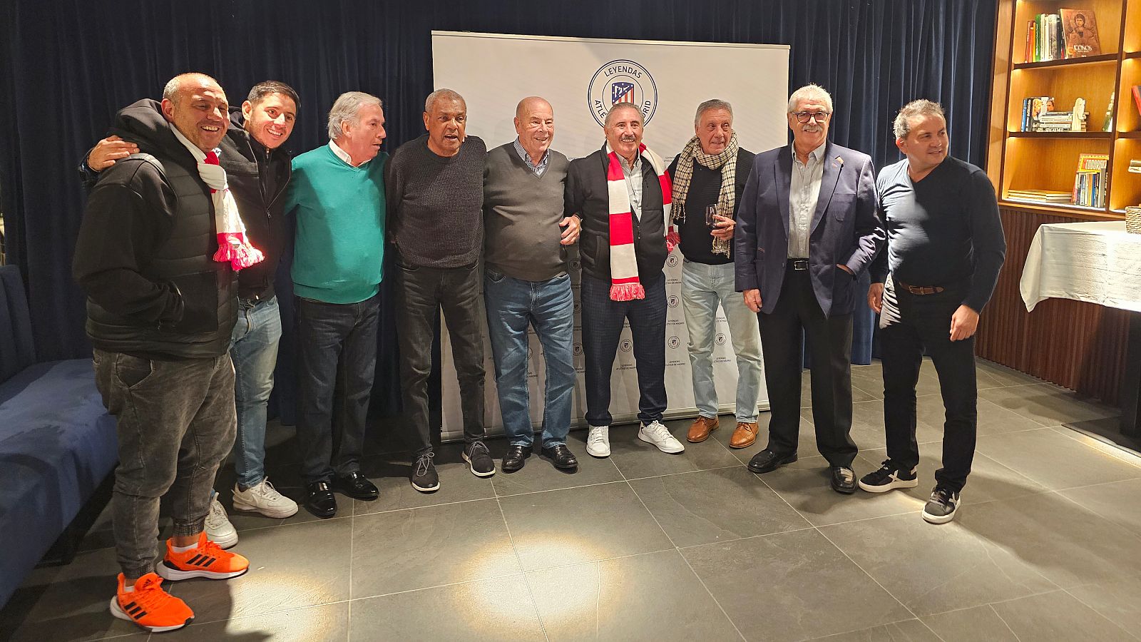 El Ratón Ayala en la cena con Las Leyendas del Atlético de Madrid