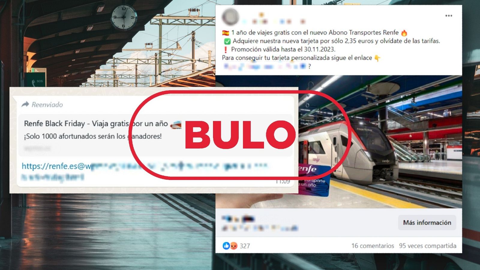 Renfe no da una tarjeta de un año de viajes por el Black Friday, es una estafa