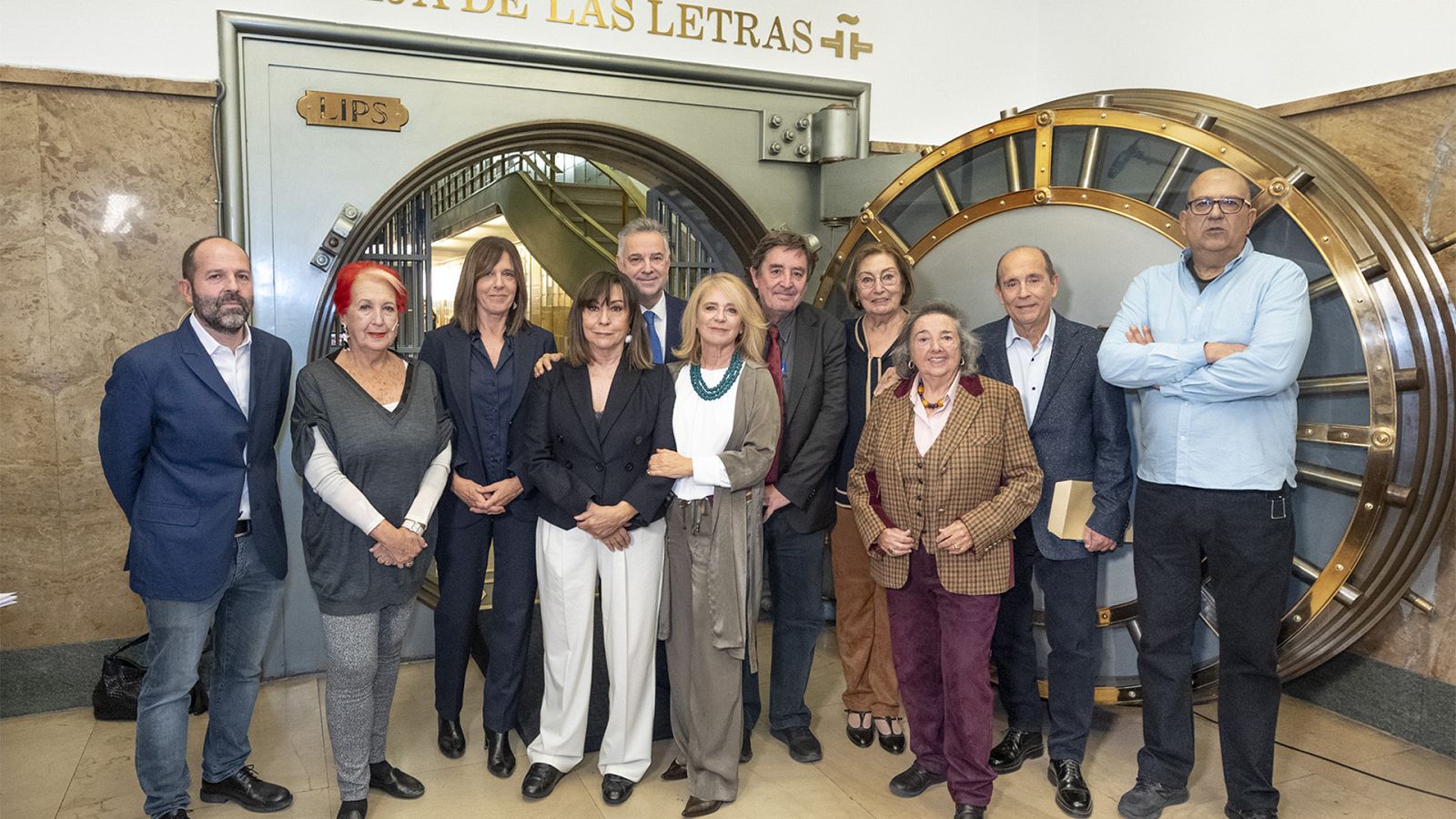 Los participantes en el acto de esta mañana en el Cervantes