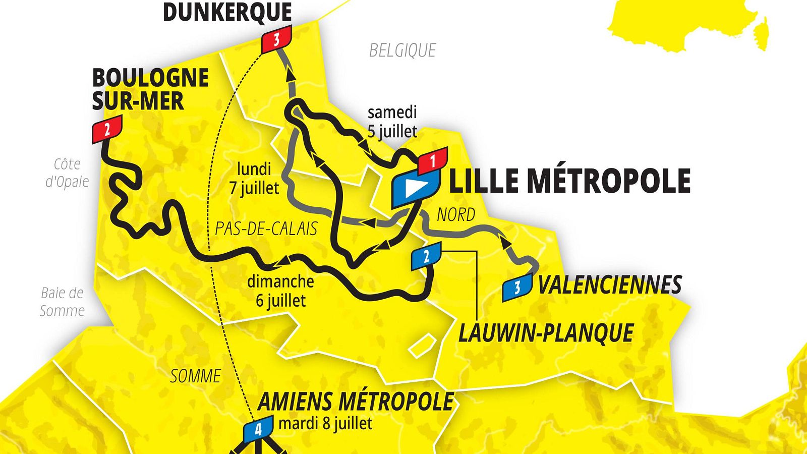 El Tour 2025 arrancará en Lille