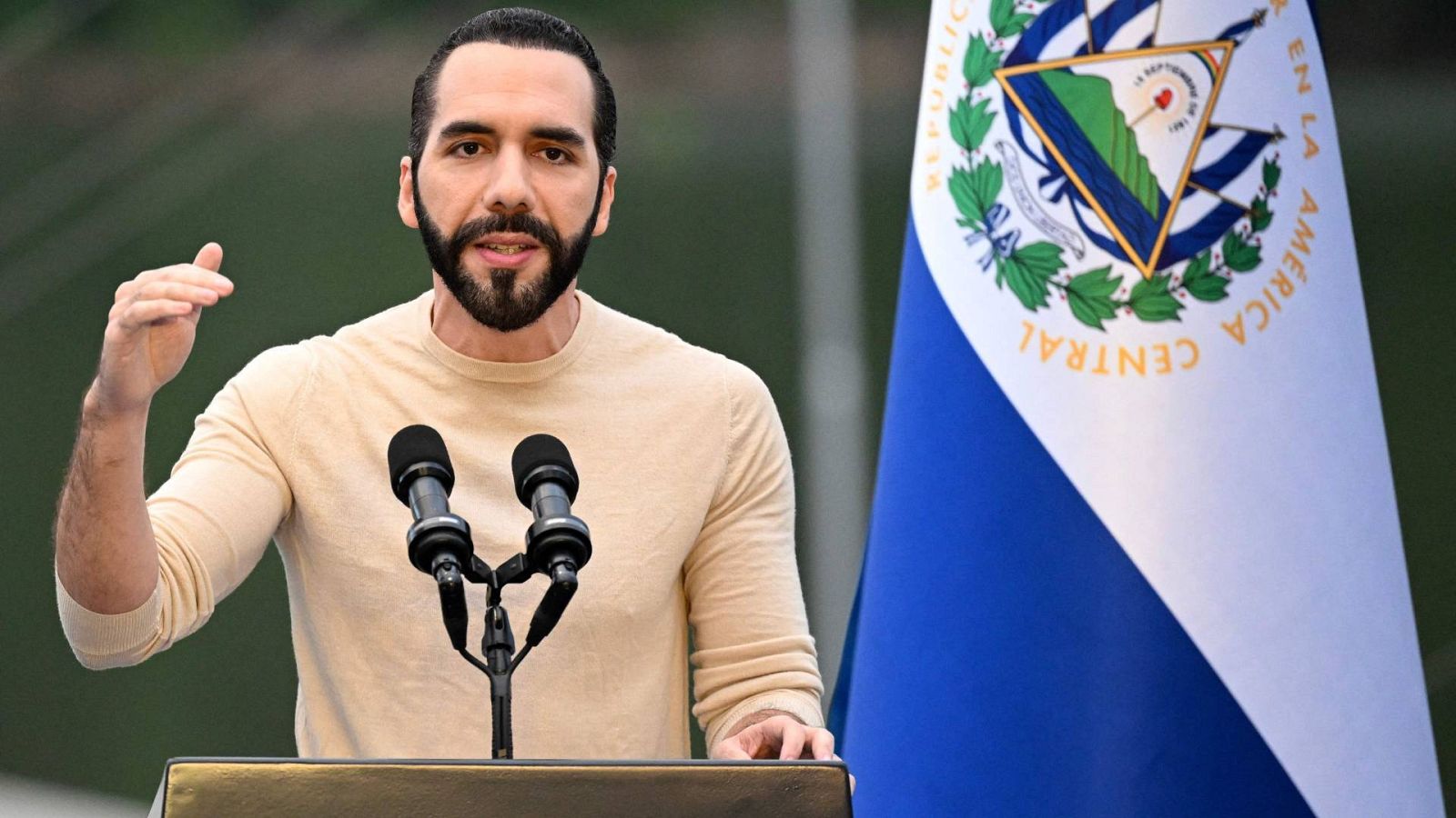 El presidente de El Salvador, Nayib Bukele