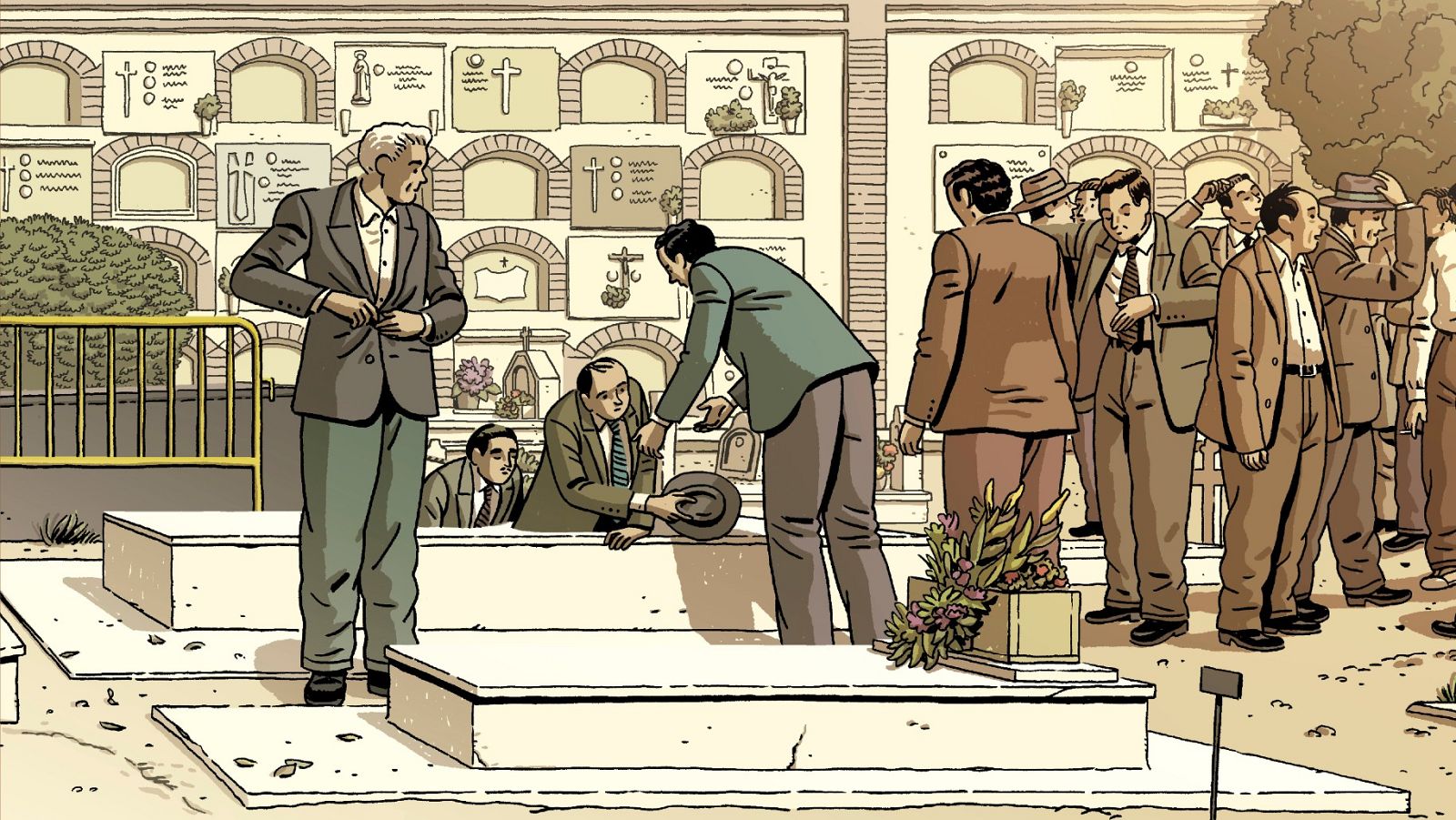 Detalle de la portada de 'El abismo del olvido'