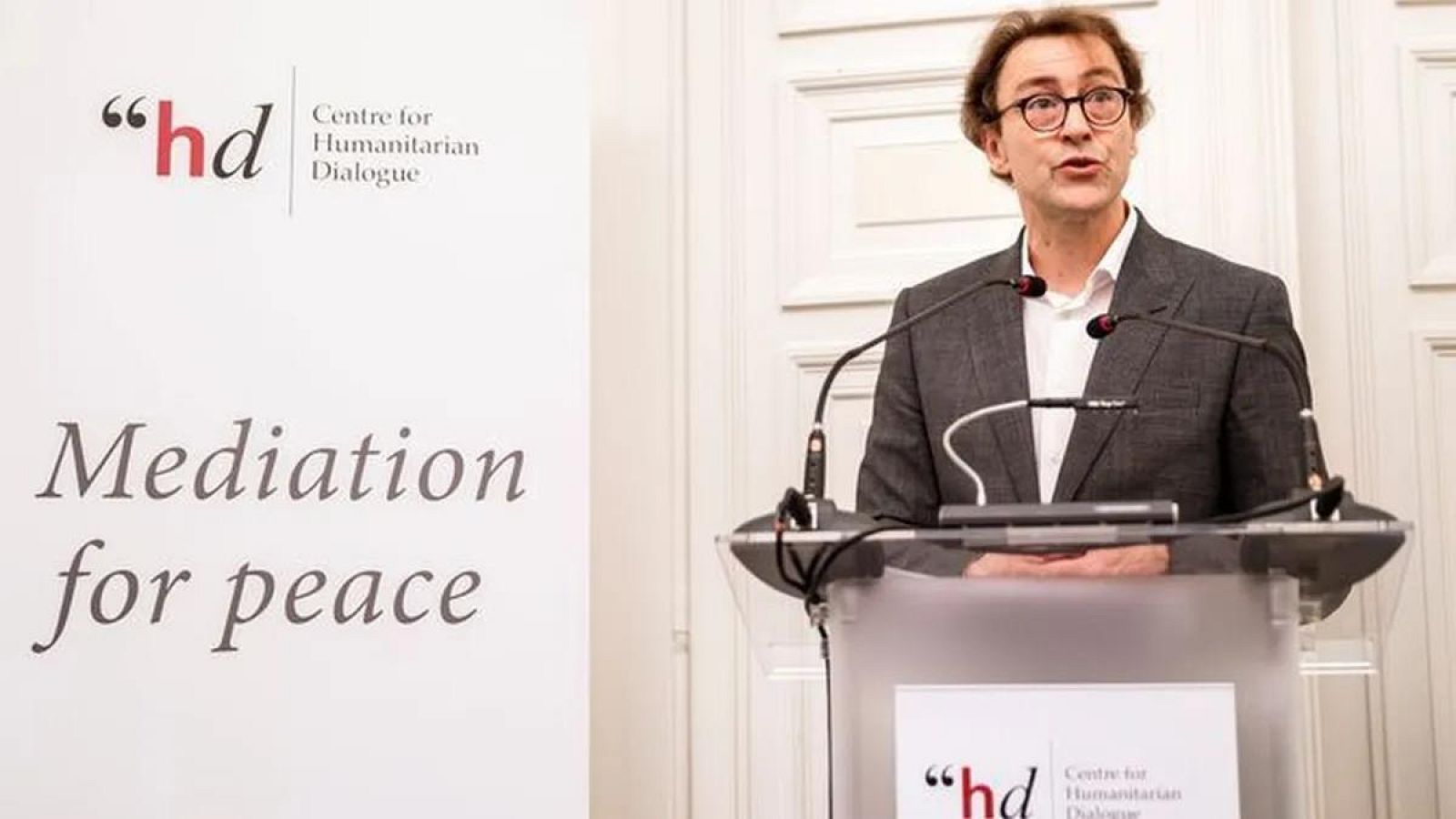 El director executiu de la Fundació Henri Dunant, David Harland