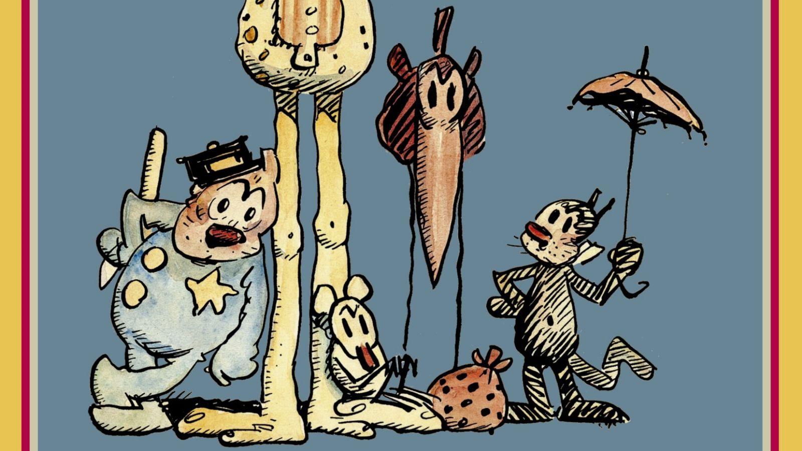 Detalle de la portada de 'Krazy Kat. Páginas dominicales 1916-1917'