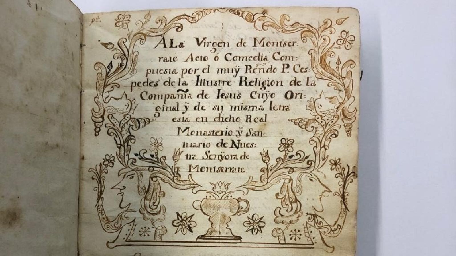 Manuscrito recuperado por Mossos