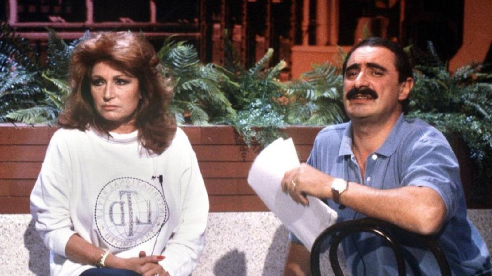 Rocío Jurado y Carlos Herrera en la televisión