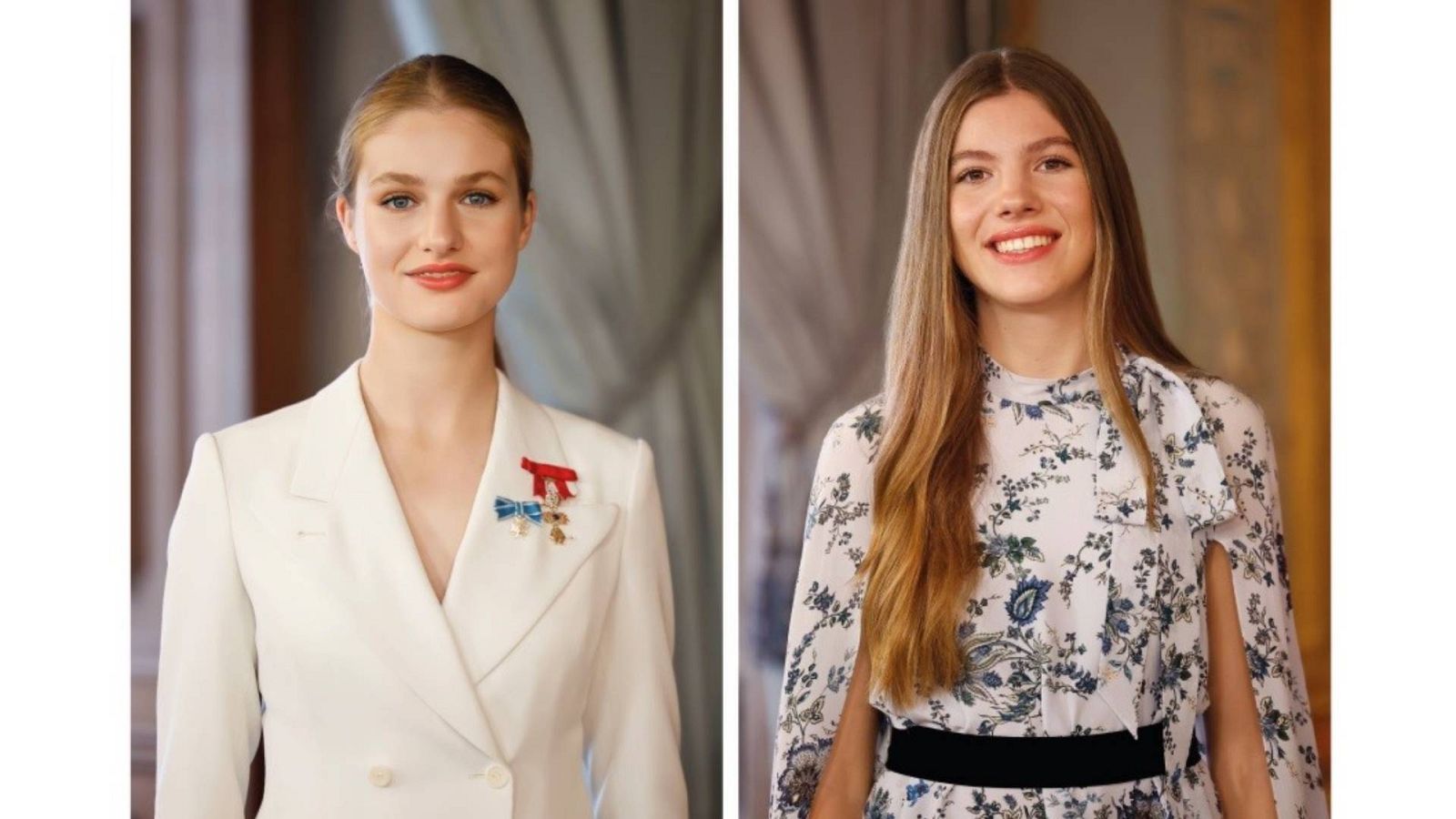 Nuevos retratos de la princesa Leonor y la infanta Sofía