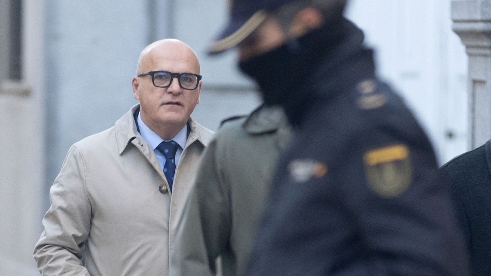 José Manuel Baltar, a su llegada a declarar en el Tribunal Supremo