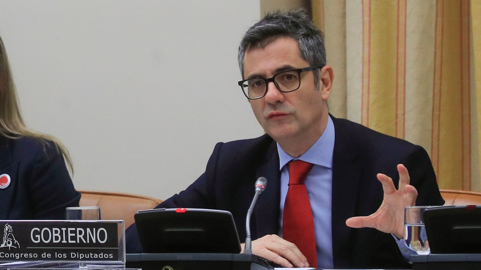 El ministro de Presidencia, Justicia y Relaciones con las Cortes, Félix Bolaños