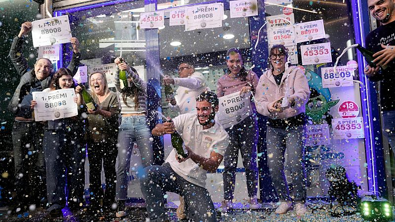 Las mejores im�genes del sorteo de la Loter�a de Navidad 2023