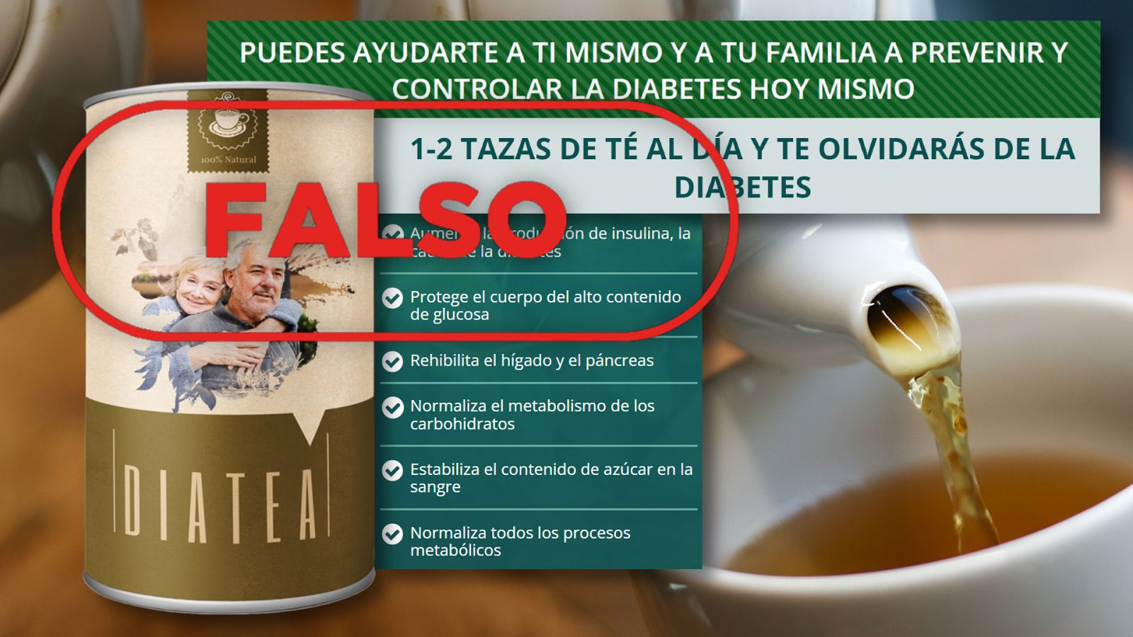 DiaTea: este té no cura ni controla la diabetes