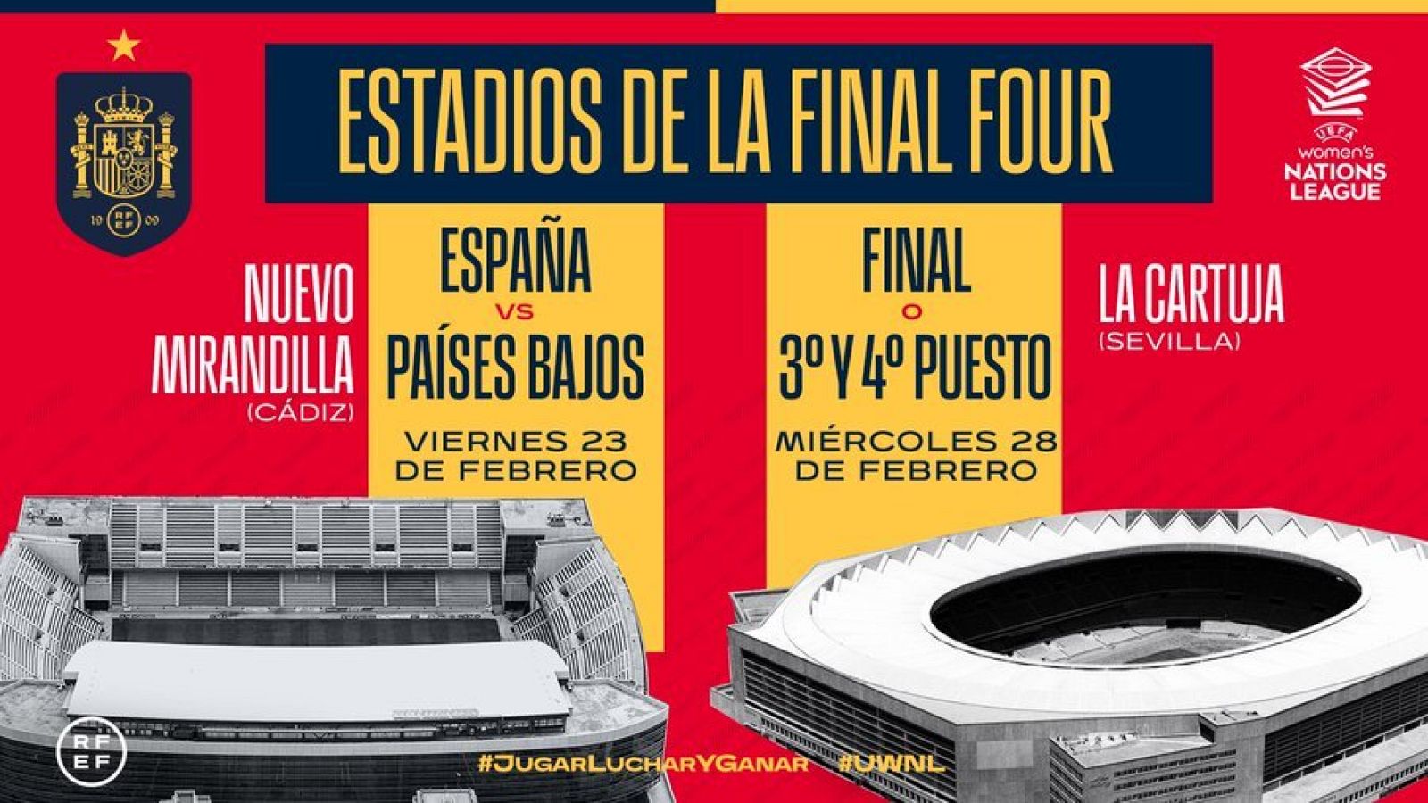España jugará en Cádiz y Sevilla sus dos partidos de la Final Four de la Nations League
