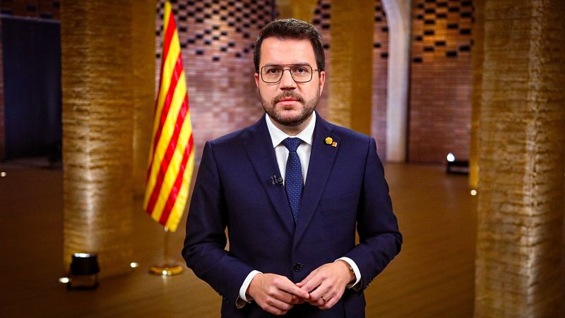 Aragonès asegura que en 2024 Cataluña debe poder "decidir libremente su futuro" y lograr una "financiación singular"