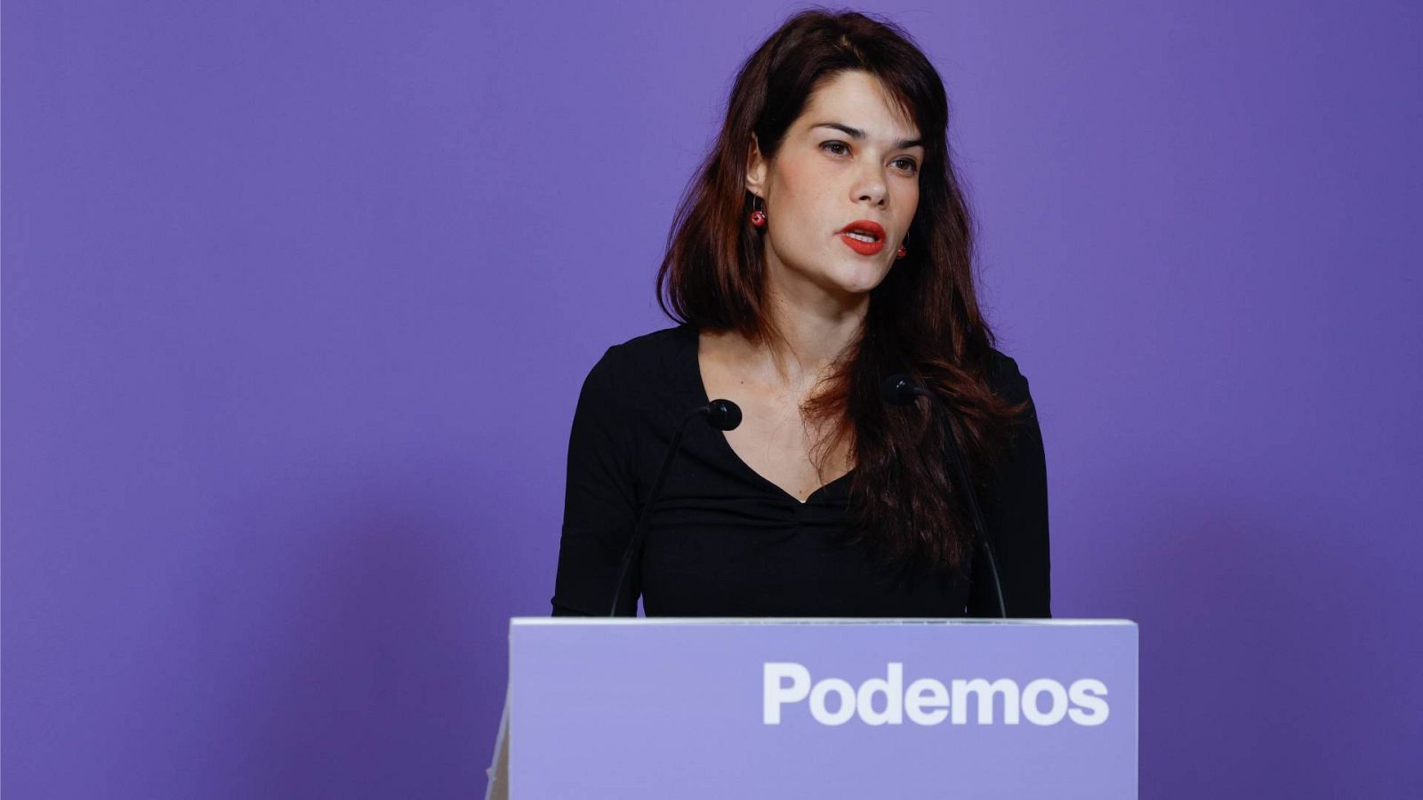 La portavoz de Podemos y secretaria de Discurso y Formación, Isa Serra
