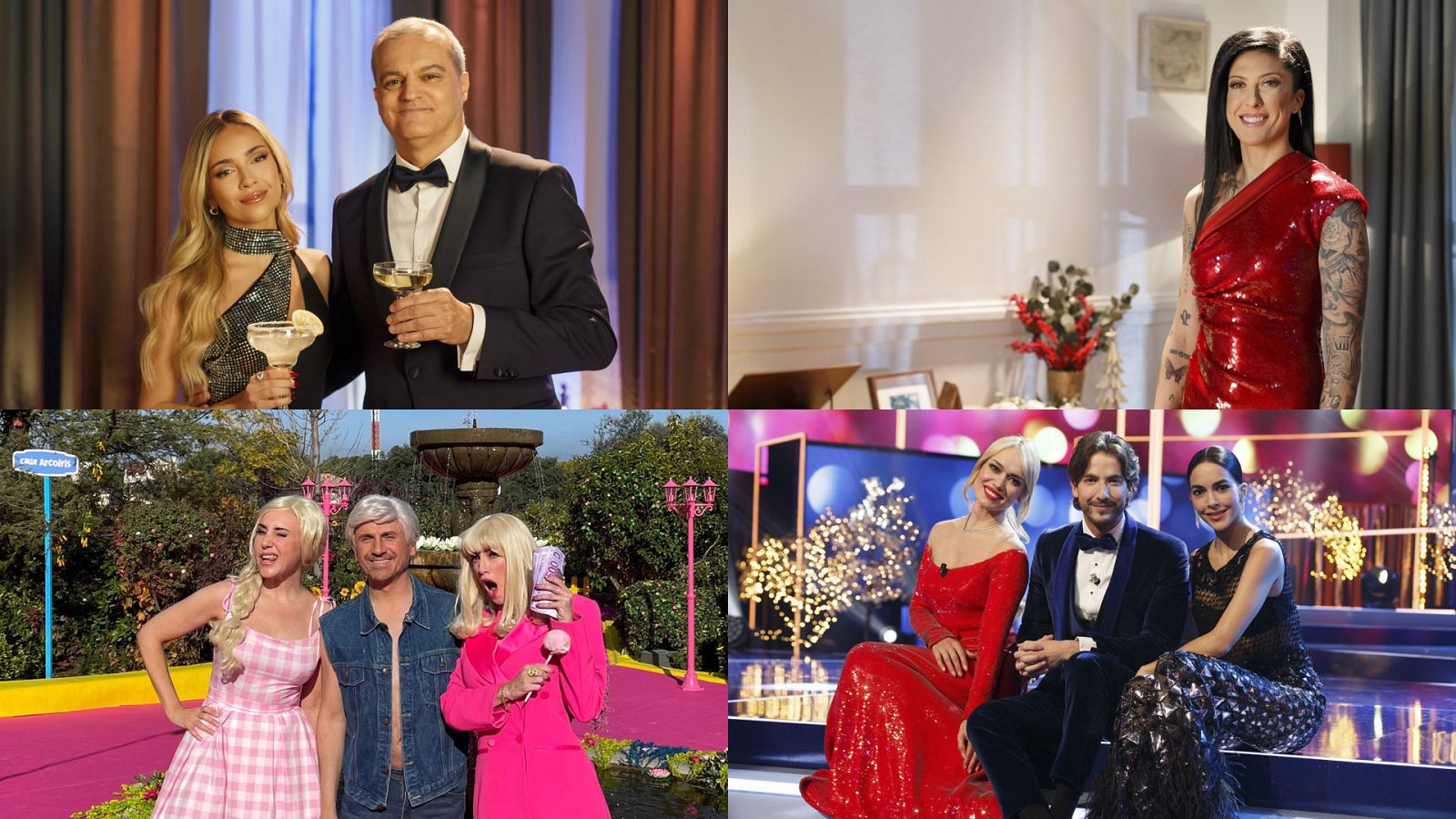 Montaje fotográfico de la programación de Nochevieja de RTVE