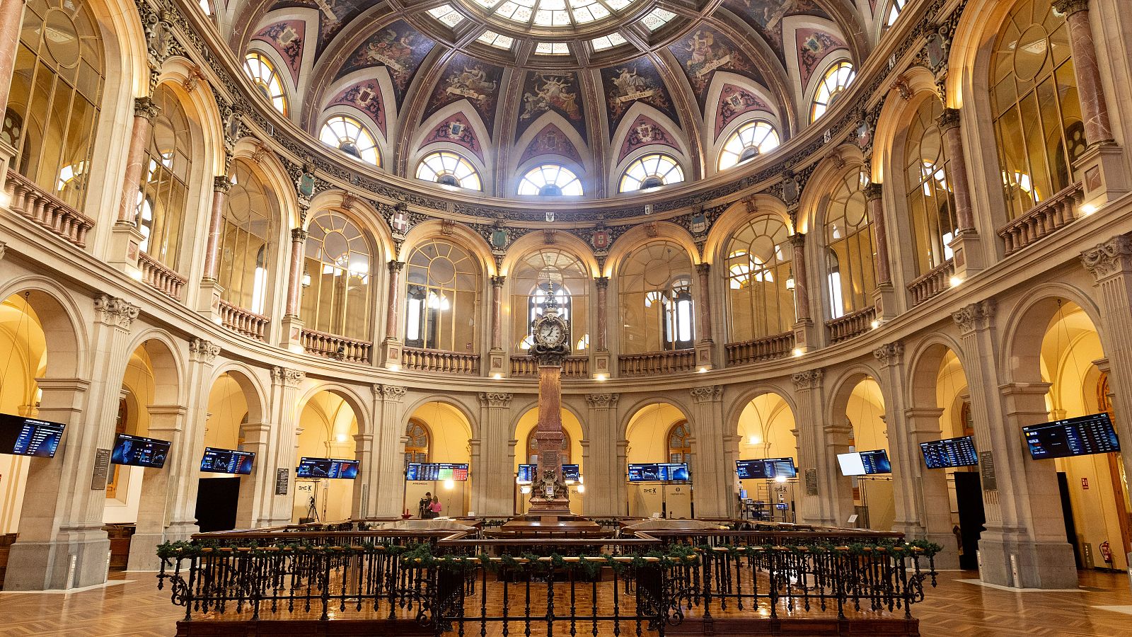 El interior de la Bolsa de Madrid este mismo mes de diciembre