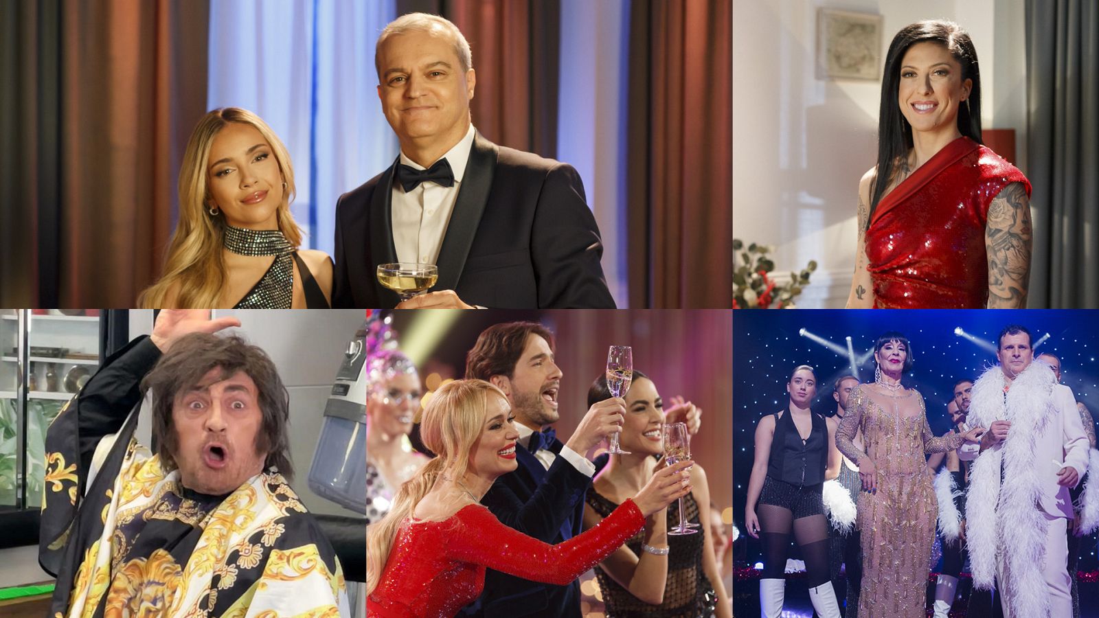 Montaje de la programación de Nochevieja 2023 en RTVE