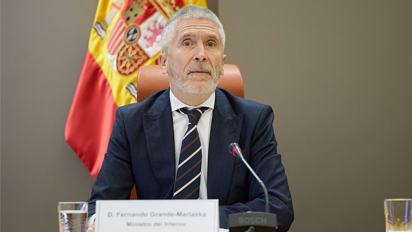 El ministro del Interior, Fernando Grande-Marlaska, presenta el balance de siniestralidad vial de 2023