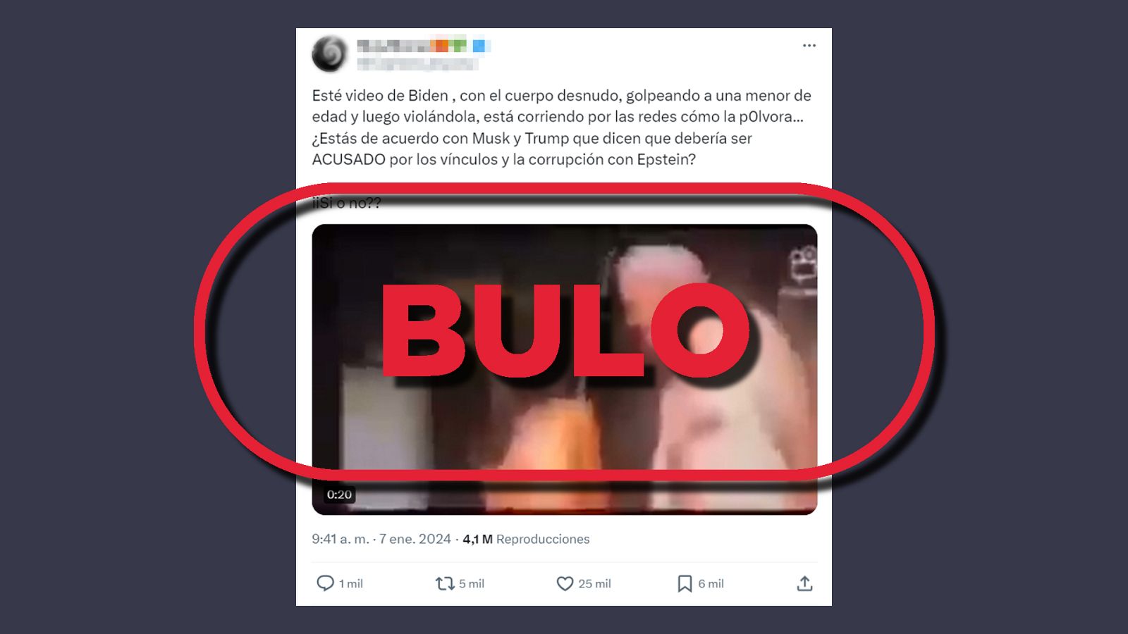 Joe Biden no protagoniza este vídeo sexual con una menor de edad