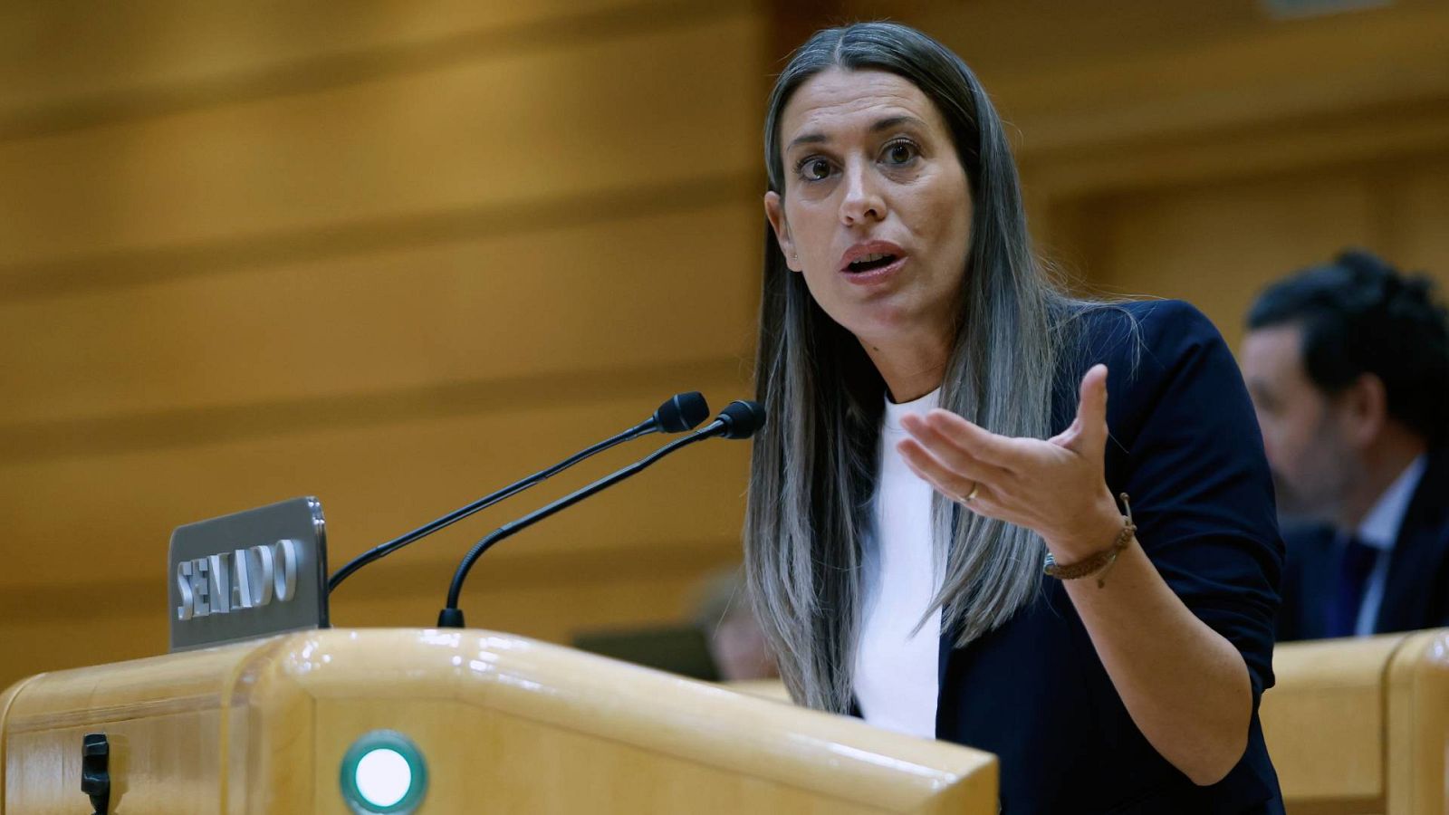 La portavoz de Junts, Míriam Nogueras, interviene en el pleno del Congreso