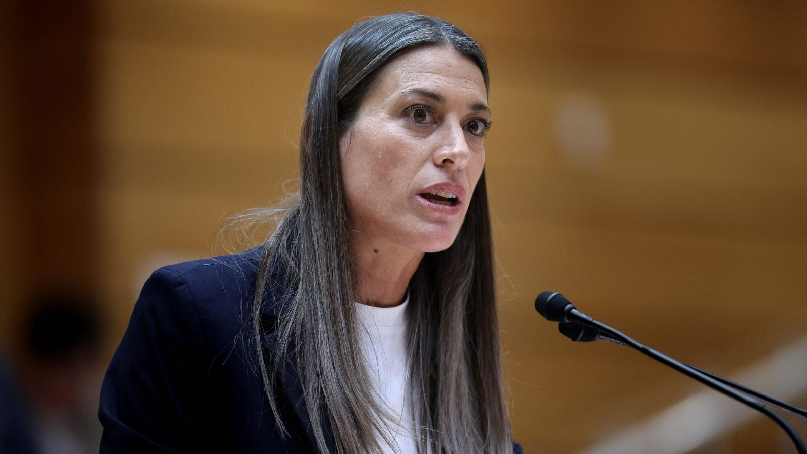 La portavoz de Junts en el Congreso,  Míriam Nogueras