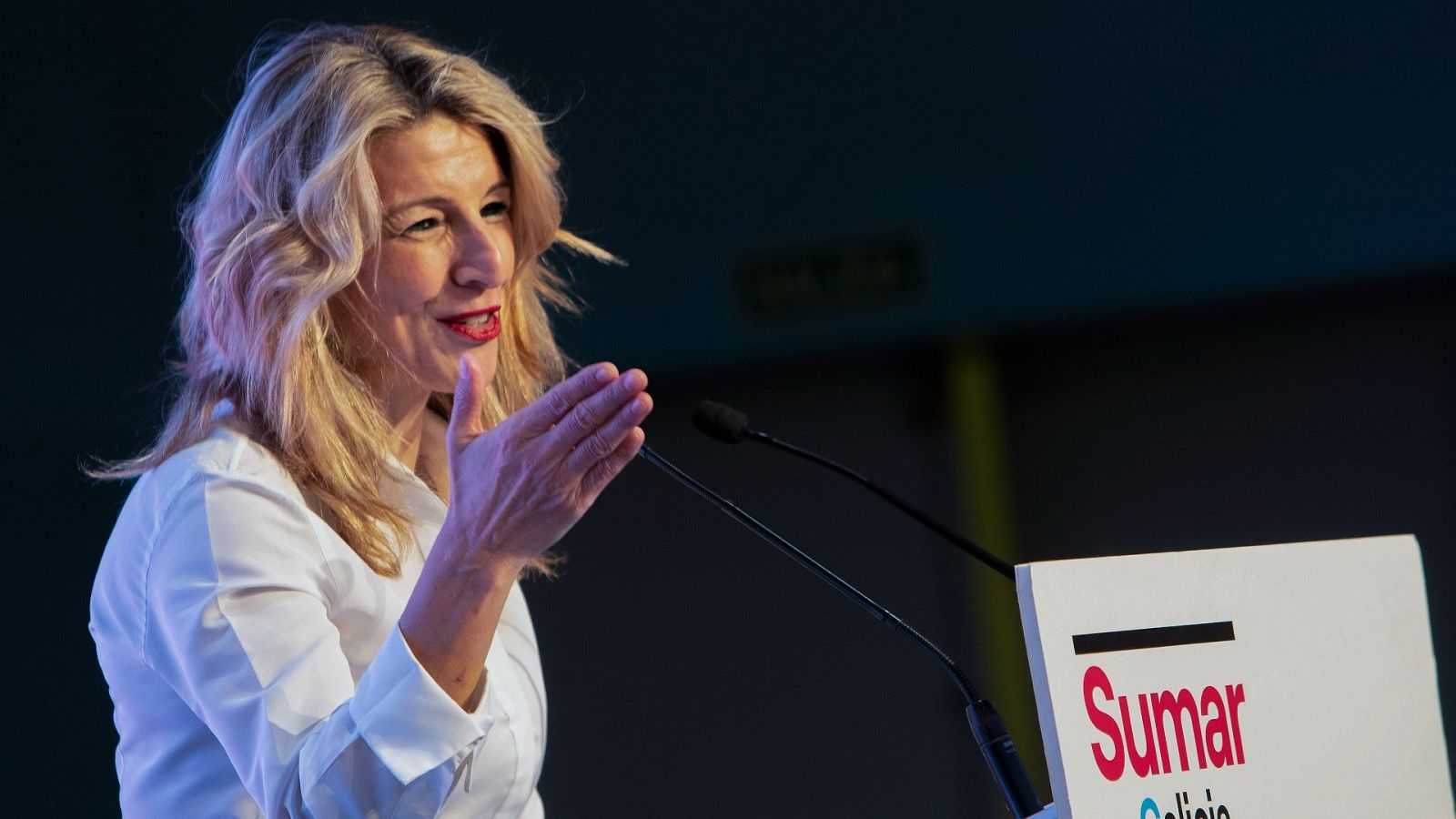 La secretaria general de Sumar, Yolanda Díaz