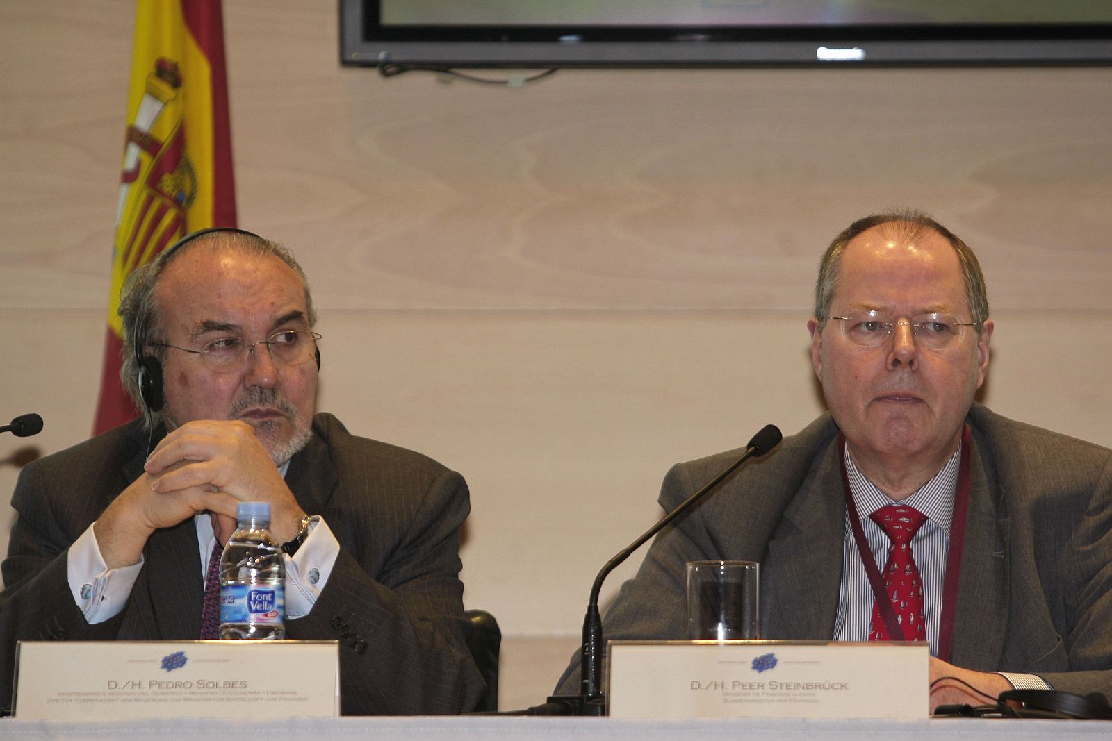 Solbes y Steinbrük en el Foro Hispano Alemán